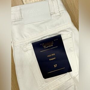 ✨Host pick✨Roberto Cavalli Classic White High Rise Jeans